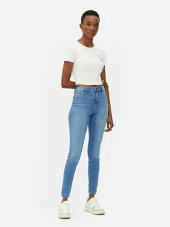 Denim|Jean|Primark Jean Skinny Taille Mi-haute Essential Bleu moyen