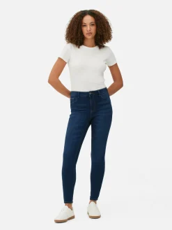 Denim|Jean|Primark Jean Skinny Taille Mi-haute Essential Bleu indigo