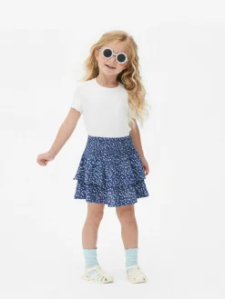 Jupes|Primark Jupe Florale à Superpositions Bleu