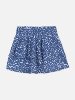 Jupes|Primark Jupe Florale à Superpositions Bleu