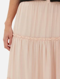 Jupes|Primark Jupe Longue à Superpositions Pêche