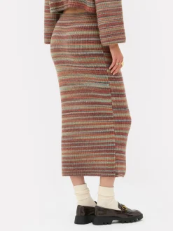 Jupes|Primark Jupe Mi-longue En Tricot Rayé Rita Ora à Coordonner Multicolore