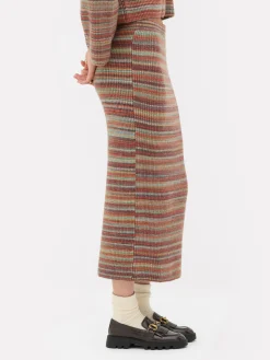 Jupes|Primark Jupe Mi-longue En Tricot Rayé Rita Ora à Coordonner Multicolore
