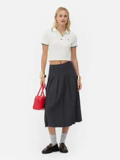 Jupes|Primark Jupe Mi-longue Plissée Rita Ora Gris