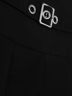 Jupes|Primark Jupe Plissée Avec Ceinture à Boucle Noir