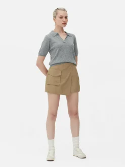 Shorts|Jupes|Primark Jupe-short Utilitaire à Poche Cargo Camel