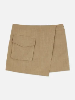 Shorts|Jupes|Primark Jupe-short Utilitaire à Poche Cargo Camel