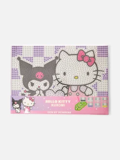 Loisirs Creatifs|Primark Kit Broderie Diamant Par Numéro Hello Kitty Et Kuromi Rouge