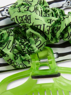 Maquillage D'Halloween|Beetlejuice|Primark Kit De Bigoudis Sans Chaleur Beetlejuice Multicolore