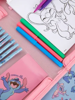 Crayons De Couleur|Primark Kit De Fournitures De Bureau Disney Stitch & Angel Rose