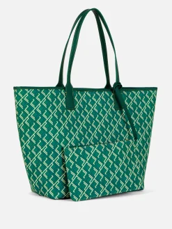 Sacs Et Porte-Monnaie|Primark Large Cabas à Monogramme Vert