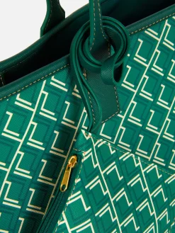 Sacs Et Porte-Monnaie|Primark Large Cabas à Monogramme Vert