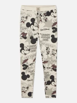 Bas De Pyjama|Primark Legging De Pyjama à Motif Rétro Disney Mickey Mouse Taupe
