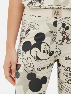 Bas De Pyjama|Primark Legging De Pyjama à Motif Rétro Disney Mickey Mouse Taupe