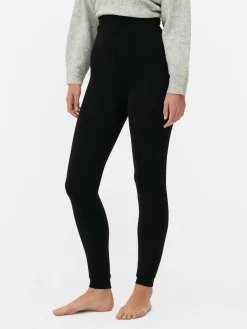 Collants|Pantalons Et Leggings|Primark Legging En Velours à Doublure Duveteuse Noir