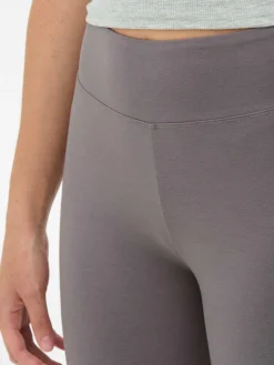 Pantalons Et Leggings|Primark Legging Taille Haute En Jersey Anthracite