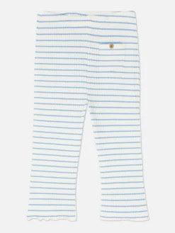 Pantalons Et Leggings|Primark Legging évasé Côtelé à Rayures Multicolore
