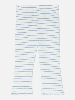 Pantalons Et Leggings|Primark Legging évasé Côtelé à Rayures Multicolore
