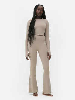 Vêtements De Sport|Primark Legging évasé En Tissu Ultra-doux Rita Ora Fauve