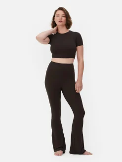 Vêtements De Sport|Primark Legging évasé En Tissu Ultra-doux Rita Ora Chocolat