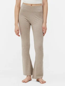 Pantalons Et Leggings|Primark Legging évasé Taille Haute Écru