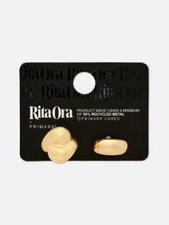 Bijoux|Primark Lot De 2 Bagues De Style Vintage Rita Ora Jaune