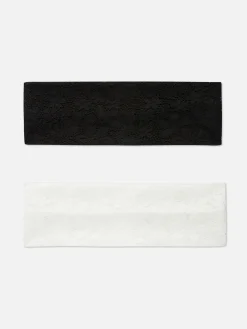 Accessoires Cheveux|Primark Lot De 2 Bandeaux En Dentelle Multicolore