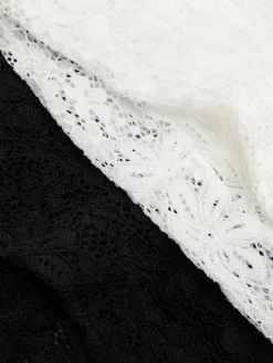 Accessoires Cheveux|Primark Lot De 2 Bandeaux En Dentelle Multicolore