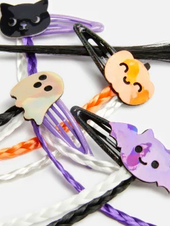 Déguisements Halloween Pour Enfants|Tout Halloween|Primark Lot De 4 Barrettes à Tresses Halloween Multicolore