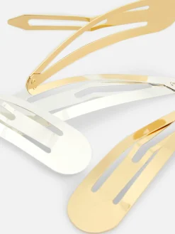 Accessoires Cheveux|Primark Lot De 4 Barrettes En Métal Multicolore