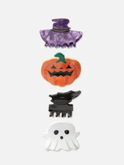 Tout Halloween|Accessoires Cheveux|Primark Lot De 4 Barrettes Halloween Noir
