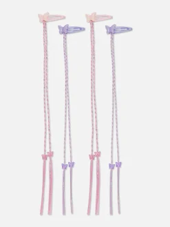 Accessoires Cheveux|Primark Lot De 4 Barrettes Papillons Multicolore