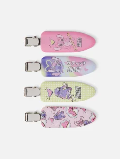 Accessoires Cheveux|Primark Lot De 4 Barrettes Sans Marque Disney Lilo & Stitch Multicolore
