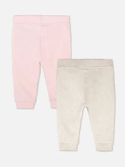 Pantalons Et Leggings|Primark Lot De 2 Bas De Jogging à Revers Rose
