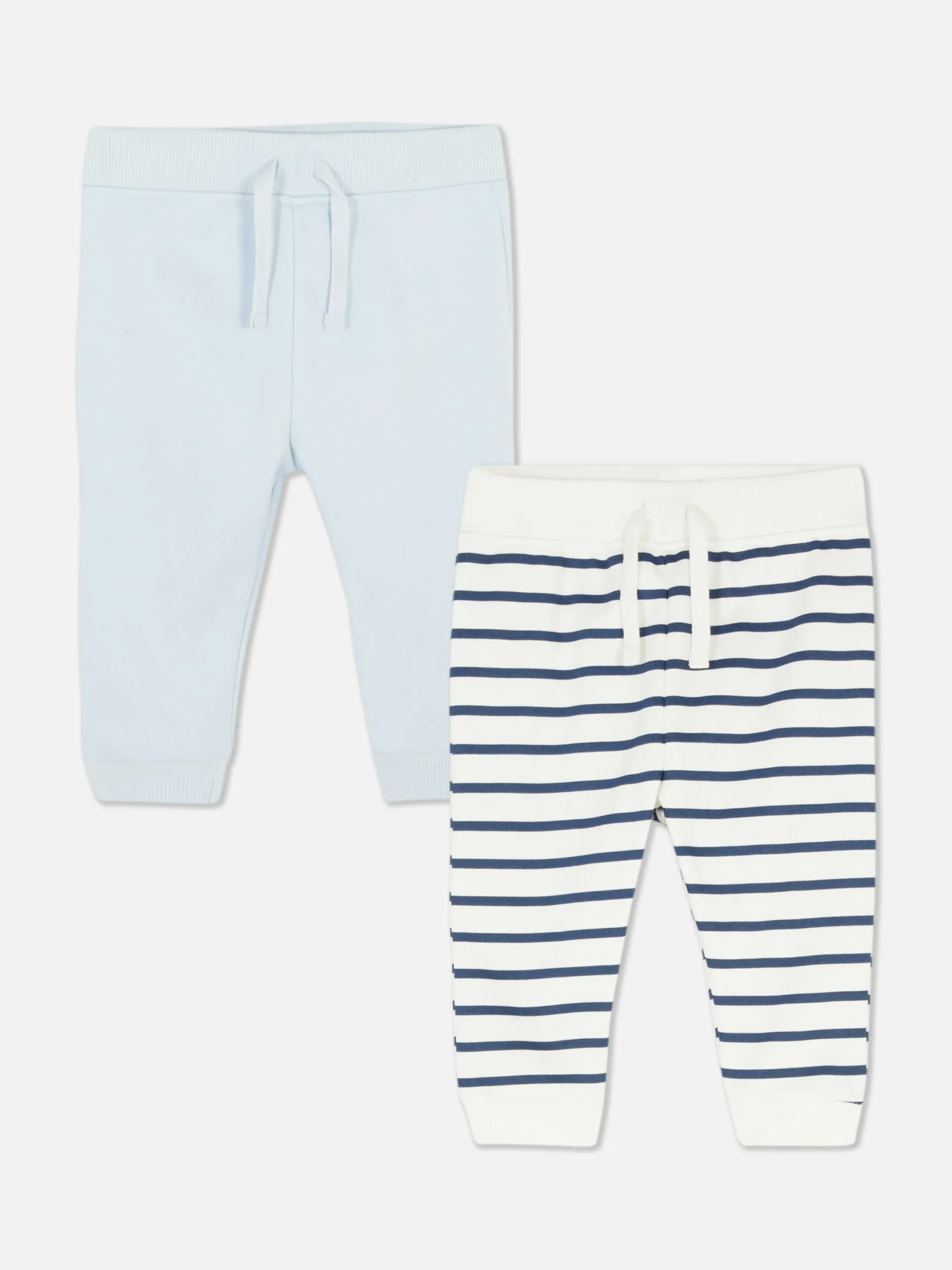 Pantalons Et Leggings|Primark Lot De 2 Bas De Jogging à Revers Bleu
