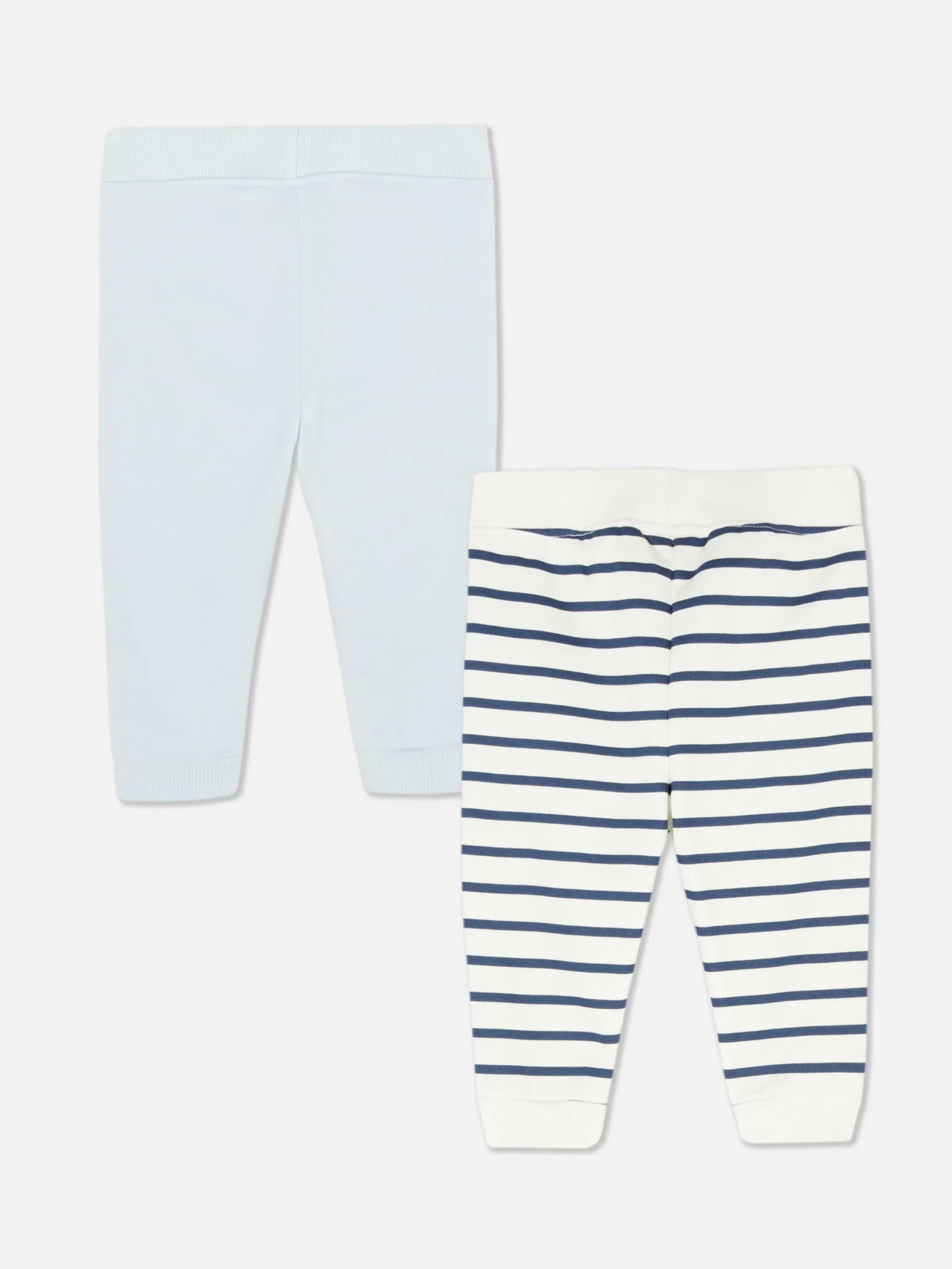 Pantalons Et Leggings|Primark Lot De 2 Bas De Jogging à Revers Bleu