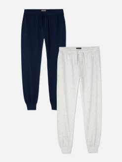 Pyjamas|Primark Lot De 2 Bas De Pyjama En Jersey Gris chiné