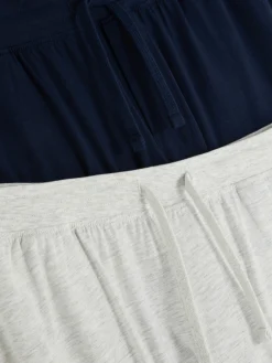 Pyjamas|Primark Lot De 2 Bas De Pyjama En Jersey Gris chiné