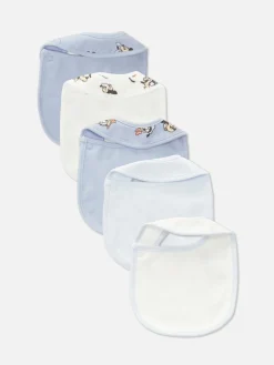 Alimentation Et Sevrage|Primark Lot De 5 Bavoirs Disney Mickey Mouse & Co. Bleu