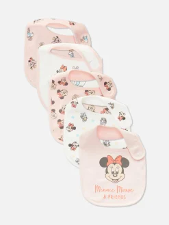 Alimentation Et Sevrage|Primark Lot De 5 Bavoirs Disney Minnie Mouse Et Daisy Duck Rose