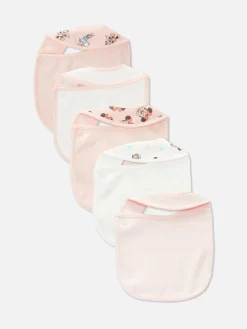 Alimentation Et Sevrage|Primark Lot De 5 Bavoirs Disney Minnie Mouse Et Daisy Duck Rose