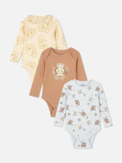 Bodies Et Debardeurs|Primark Lot De 3 Bodys Disney Le Roi Lion 30e Anniversaire Multicolore