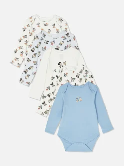 Bodies Et Debardeurs|Primark Lot De 5 Bodys Disney Mickey Mouse & Co. Bleu