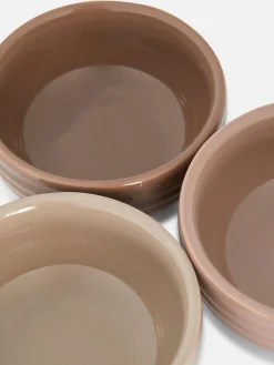 Assiettes, Bols Et Plats|Art De La Table|Primark Lot De 3 Bols émaillés Striés Nude