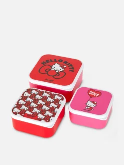 Ustensiles De Cuisine Et Pâtisserie|Primark Lot De 3 Boîtes à Encas Hello Kitty Rouge