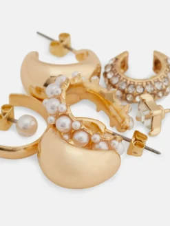 Bijoux|Primark Lot De 6 Boucles D'oreilles à Fausses Perles Jaune