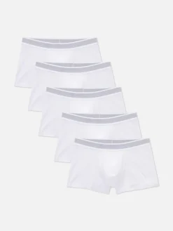 Sous-Vêtements|Primark Lot De 5 Boxers Blanc