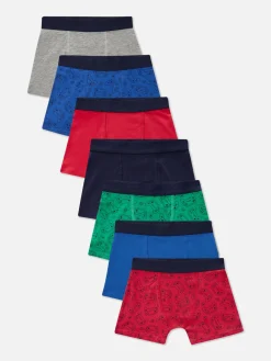 Sous-Vêtement|Primark Lot De 7 Boxers à Manette De Jeu Multicolore