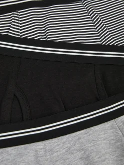 Sous-Vêtements|Primark Lot De 3 Boxers à Taille Rayée Noir
