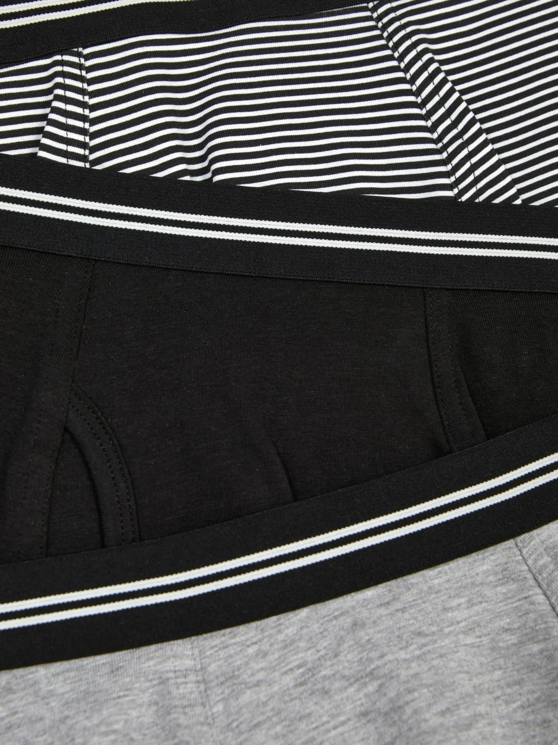 Sous-Vêtements|Primark Lot De 3 Boxers à Taille Rayée Noir